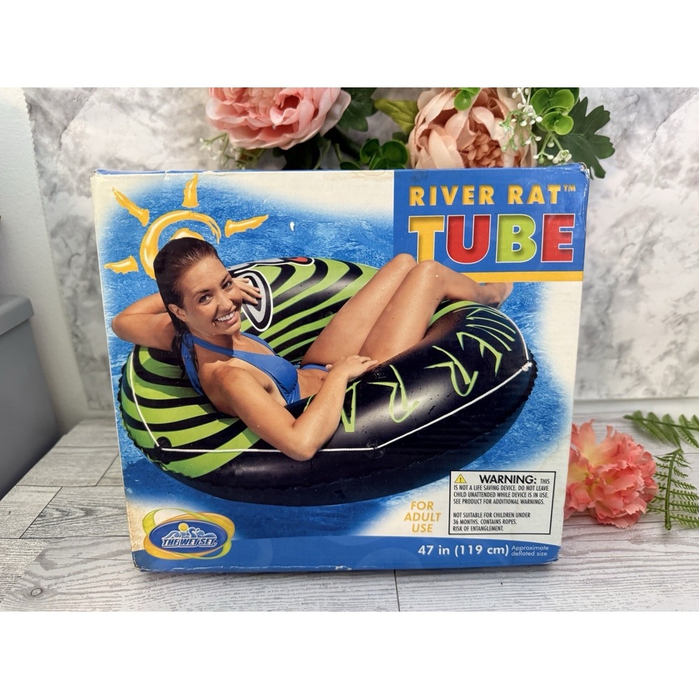 River Rat‎ Vinyl Tube 48" By Intex Recreation The Sport Set New In Box Vtg 2001